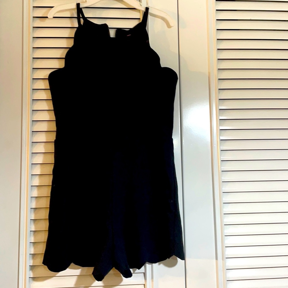 NWT - Aqua, scalloped, one piece, shorts!! Size M